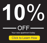 10% off new apartment